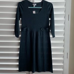 NWT Ann Taylor Loft Blue Sweater Dress Small